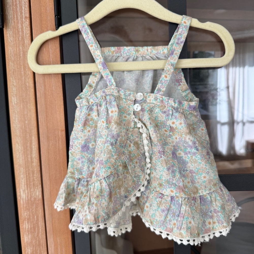 Jamie Kay mayflower dress eyelet floral print baby girl ruffle cotton - Picture 4 of 9